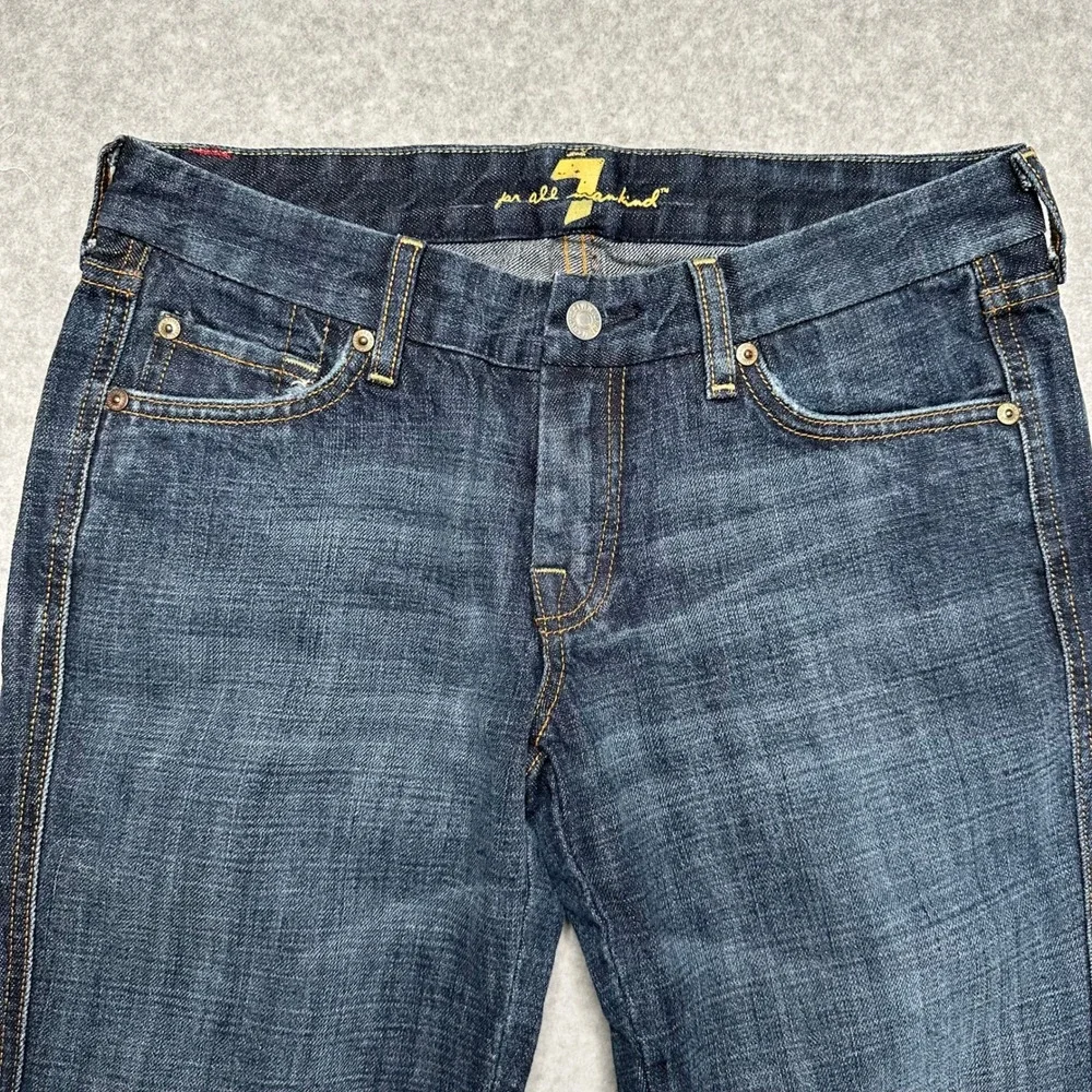 7 For All Mankind A Pocket Flare Jeans Dark Wash Denim Size 29 U130163U-163U